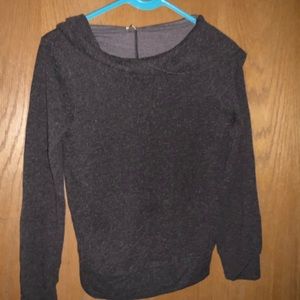 A brown wool sweater
